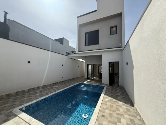 Imagem Casa Moderna com Piscina em Condomínio  Pronta para Morar!