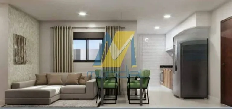 Imagem Com 91,56mts² de área total ( 45,78 + 45,78 ) =Ï 2 dormitórios sendo 1 suíte. =Á banheiro soci...