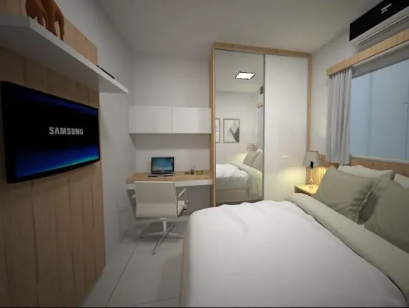 Flat com 1 Quarto para Alugar, 40 m² em Calhau - São Luís