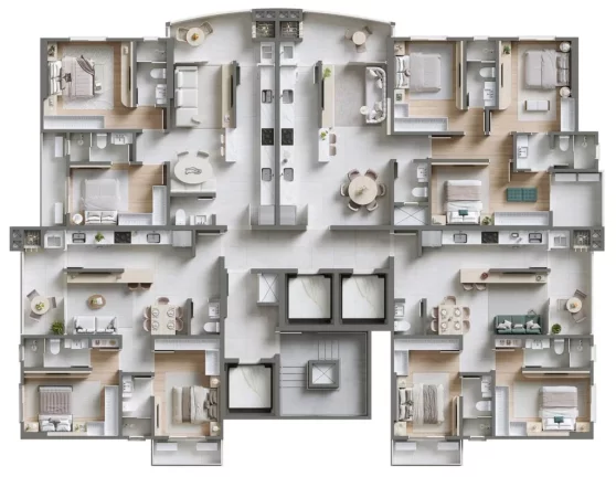 Imagem Pedras Preciosas - Fase 1 - Apartamento à venda no bairro Ressacada - Itajaí/SC