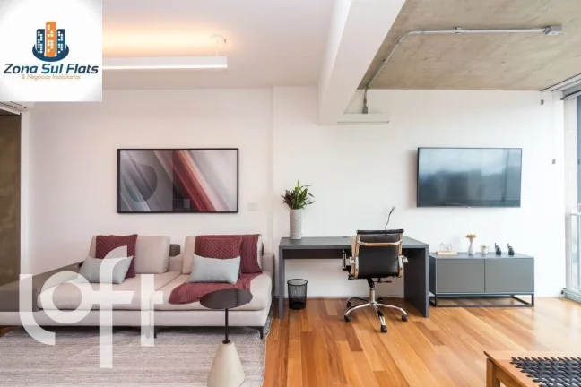 Imagem Apartamento Mobiliado à Venda No Itaim Bibi Com 1 Dormitório e 1 Vaga