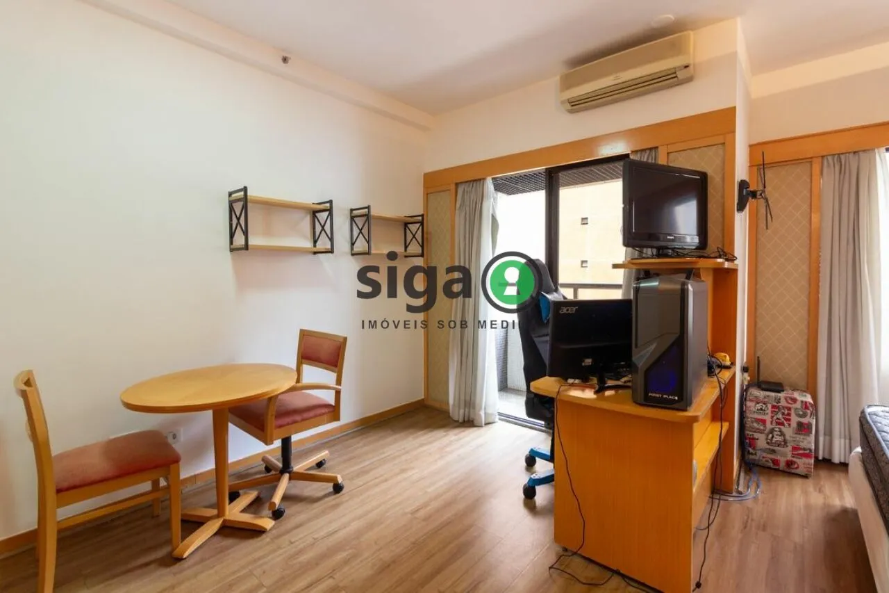 Imagem Apartamento mobiiliado de 30m² para locação na Alameda Lorena - Jd. Paulista - São Paulo/SP