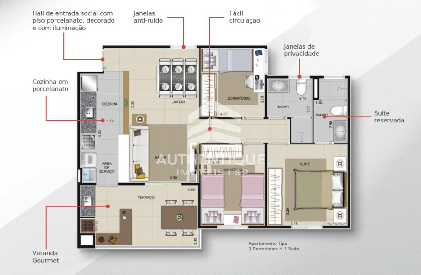 Imagem RESIDENCIAL CAROLINA BEATRIZ SBC - Apartamento à venda no bairro Jardim do Mar - São Bernardo do Campo/SP