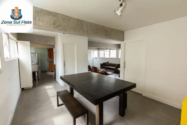 Imagem Apartamento Para Alugar No Itaim Bibi Com 2 Suítes e 1 Vaga - Mobiliado