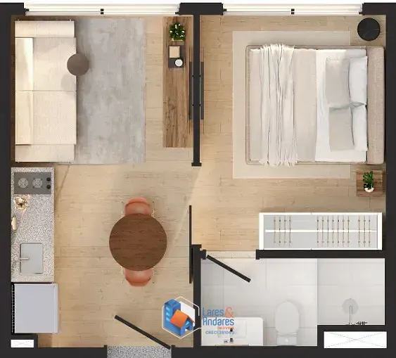 Imagem Studio para venda em Jardim Paulista com 1 quarto, sendo 1 suíte, 27m²