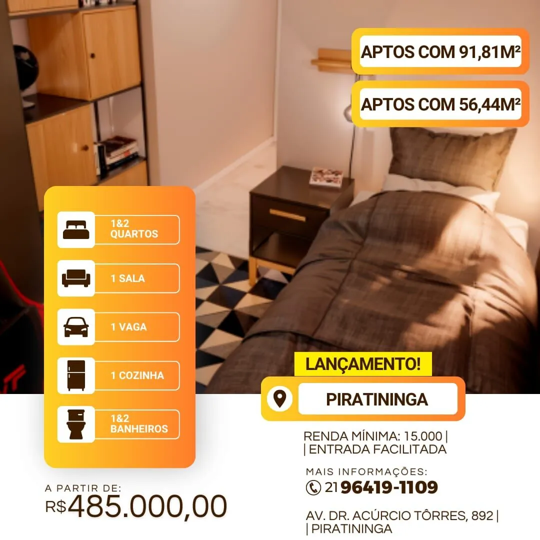 Imagem Apartamento em Condominio no bairro Piratininga, em Niterói-RJ