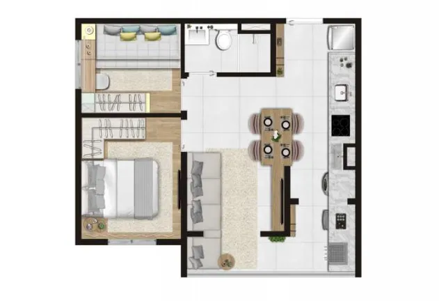 Imagem Apartamento com 2 Quartos à Venda, 36 m² em Vila Campestre - São Paulo