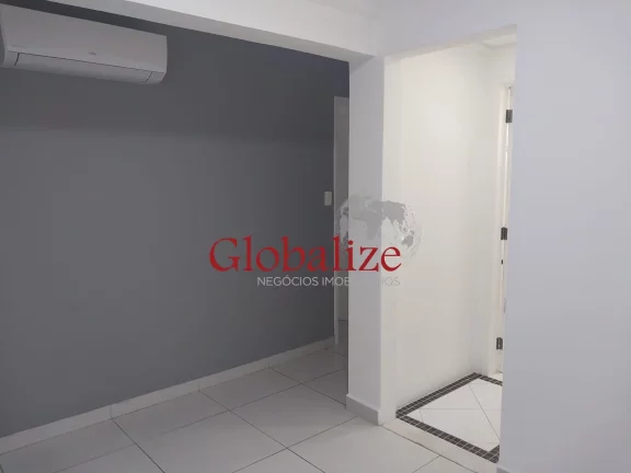 Imagem Sala comercial de 80,00 m² no Boqueirão, Santos-SP! Espaço com 4 salas, 2 banheiros, 1 vaga de garagem e 4 aparelhos de ar condicionado.