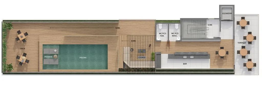 Imagem Flat beira-mar no Lauramar em Cabo Branco, ideal para casais, alto padrão e investidores com foco em alta rentabilidade.
