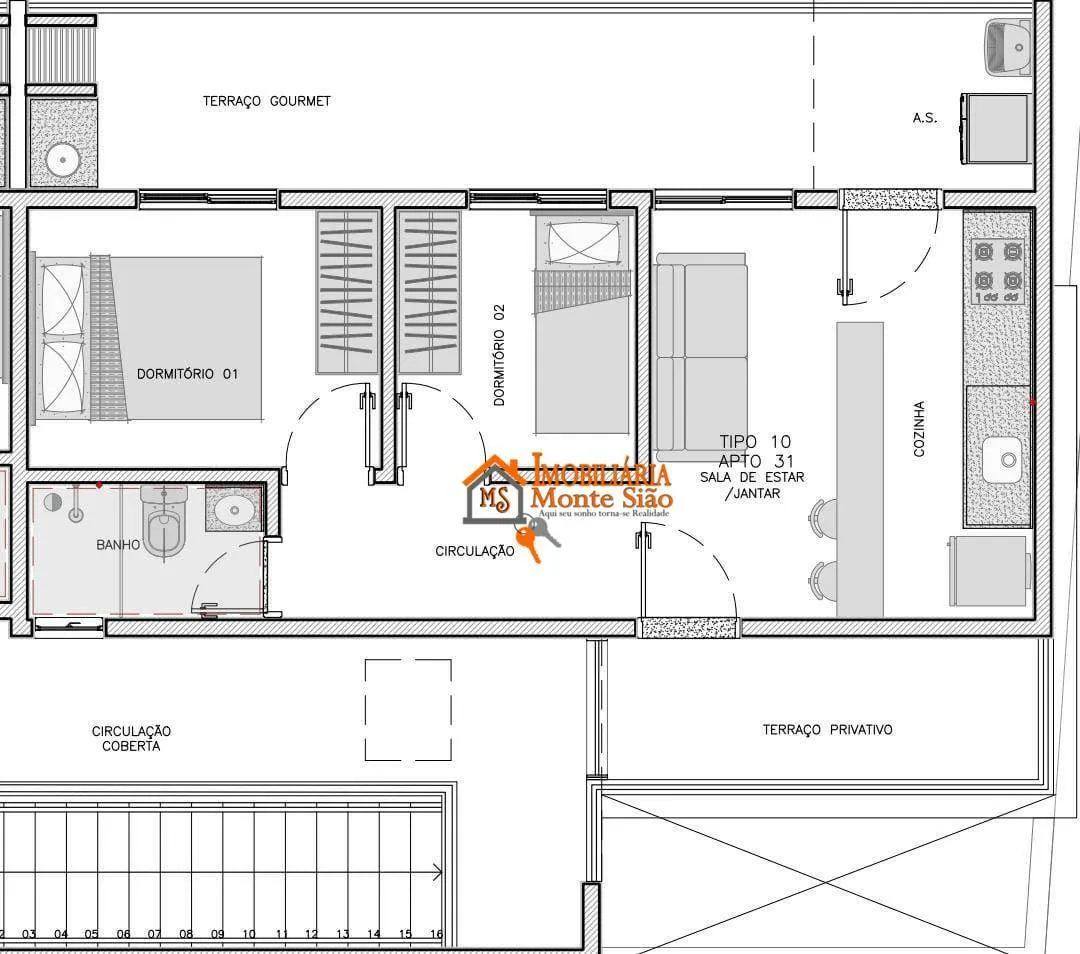 Imagem Apartamento Garden com 2 dormitórios à venda, 53 m² por R$ 324.900 - Vila Constança - São Paulo/SP