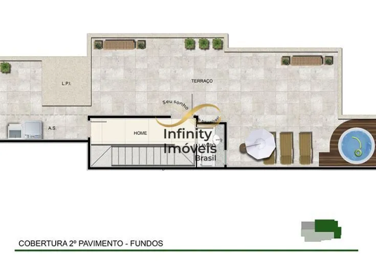 Imagem MAR DE ESPANHA 422 - Apartamento Cobertura Duplex em Santo Antônio, Belo Horizonte/MG
