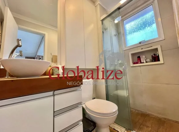 Imagem Apartamento à venda com 50m², 1 quarto, varanda, planejados, piscina, churrasqueira por R$ 380.000,00 na Vila Mathias em Santos