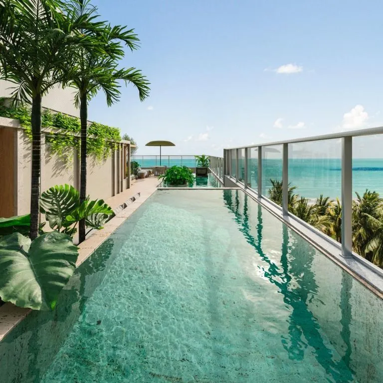 Imagem Apartamento Garden de 127 m² em Intermares, com 3 suítes, piscina privativa, vista definitiva para o mar e alto padrão.