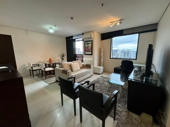 Imagem 1 dormitório, 2 vagas locação 74m² itaim bibi