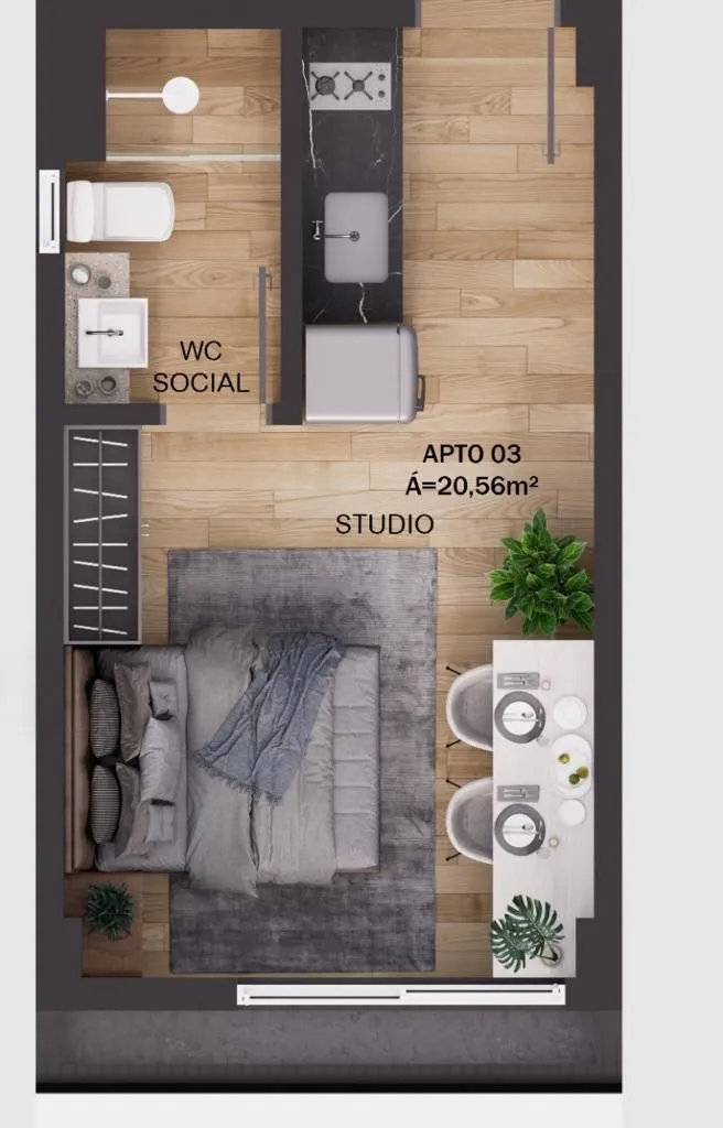 Imagem Flat à venda, 25 m² por R$ 398.997,00 - Intermares - Cabedelo/PB