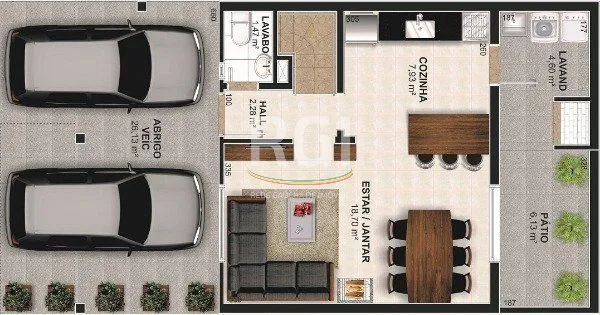 Imagem Casa Condominio para Venda - 128.96m², 4 dormitórios, sendo 2 suites, 2 vagas - Tristeza