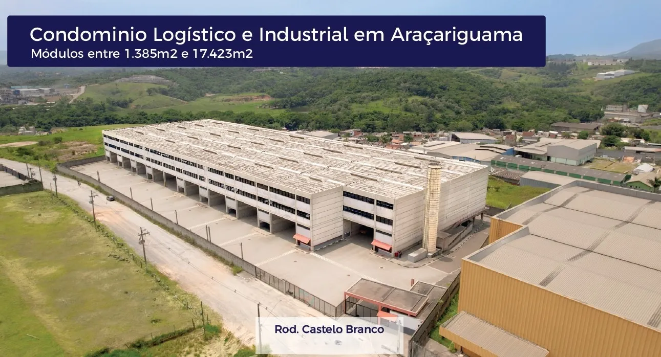 Galpão comercial para locação com 14 vagas de garagem e 1.385m² de área. em Aracariguama, Aracariguama - SP