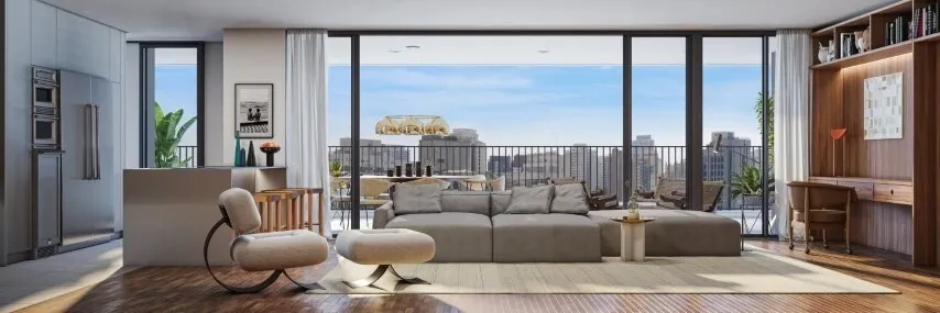Imagem Arquitetura contemporânea nas alturas. De tirar o fôlego. São 36 andares e a melhor vista da cida...