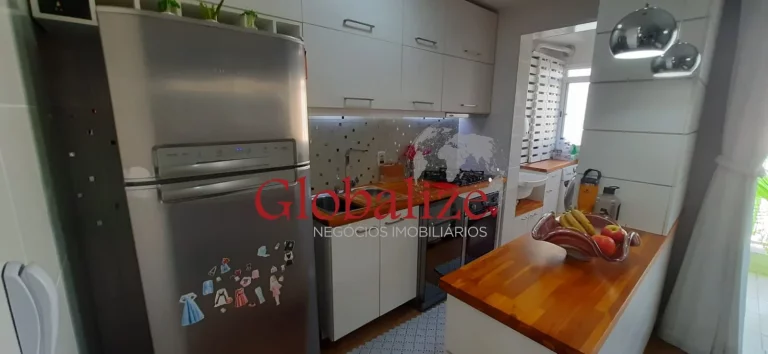 Imagem Belo apartamento em Santos no Marapé em condomínio de Altíssimo Padrão,2 dormitórios, uma suíte, uma vaga privativa, piscina por R$ 615.000,00