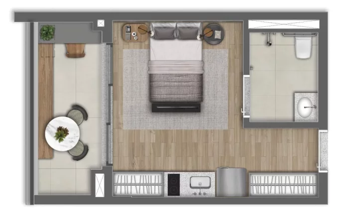 Imagem CAMINO ALTO DA BOA VISTA - YUNY - Studio de 32m² (NR), apenas 220 metros do metrô Alto da Boa Vista!