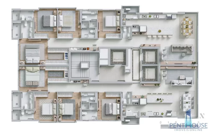 Imagem Apartamento Quadra Mar para Venda em Balneário Camboriú, PIONEIROS, 4 dormitórios, 4 suítes, 5 banheiros, 3 vagas
