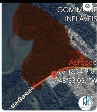 Imagem Área/terreno com 242,600 mil m², Ideal para residência ou galpões, em São Francisco do Sul SC