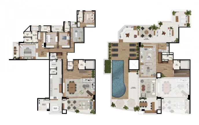 Imagem Apartamento com 4 Quartos à Venda, 336 m² em Green Valley Alphaville - Barueri