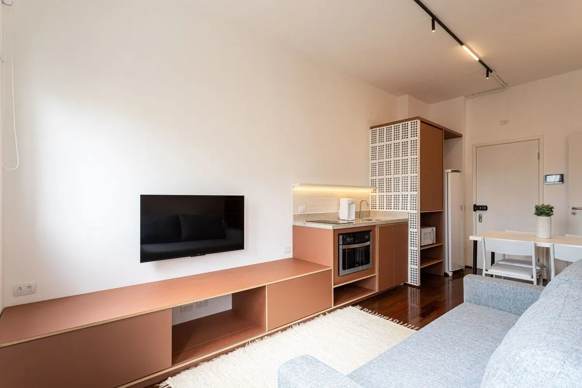 Imagem Apartamento com 1 Quarto para alugar, 27m² - Santa Cecília
