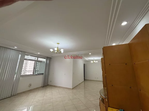 Imagem Apartamento para venda ou locação, 144m², 3 quartos, dependência, vaga demarcada por R$7.500,00 o pacote