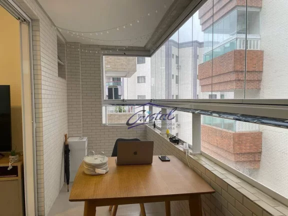 Imagem Apartamento com 1 dormitório à venda, 52 m² por R$ 355.000,00 - Guilhermina - Praia Grande/SP