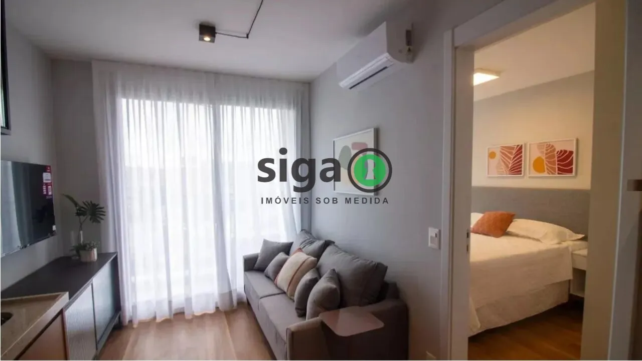 Imagem Apartamento 1 dormitório, 30m², mobiliado para locação - Campo Belo - São Paulo/P