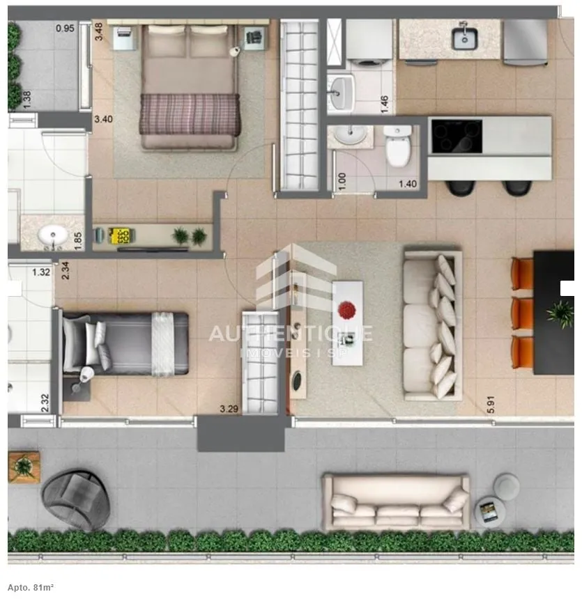 Imagem HABITARTE VERDE BROOKLIN - Apartamento à venda no bairro Brooklin Paulista - São Paulo/SP, Zona Sul