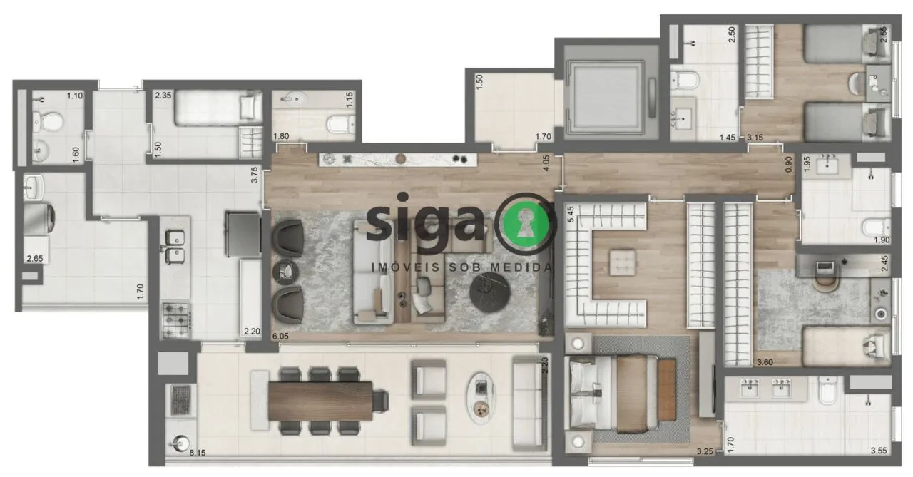 Imagem Apartamento para venda em Perdizes 03 suítes, São Paulo - SP