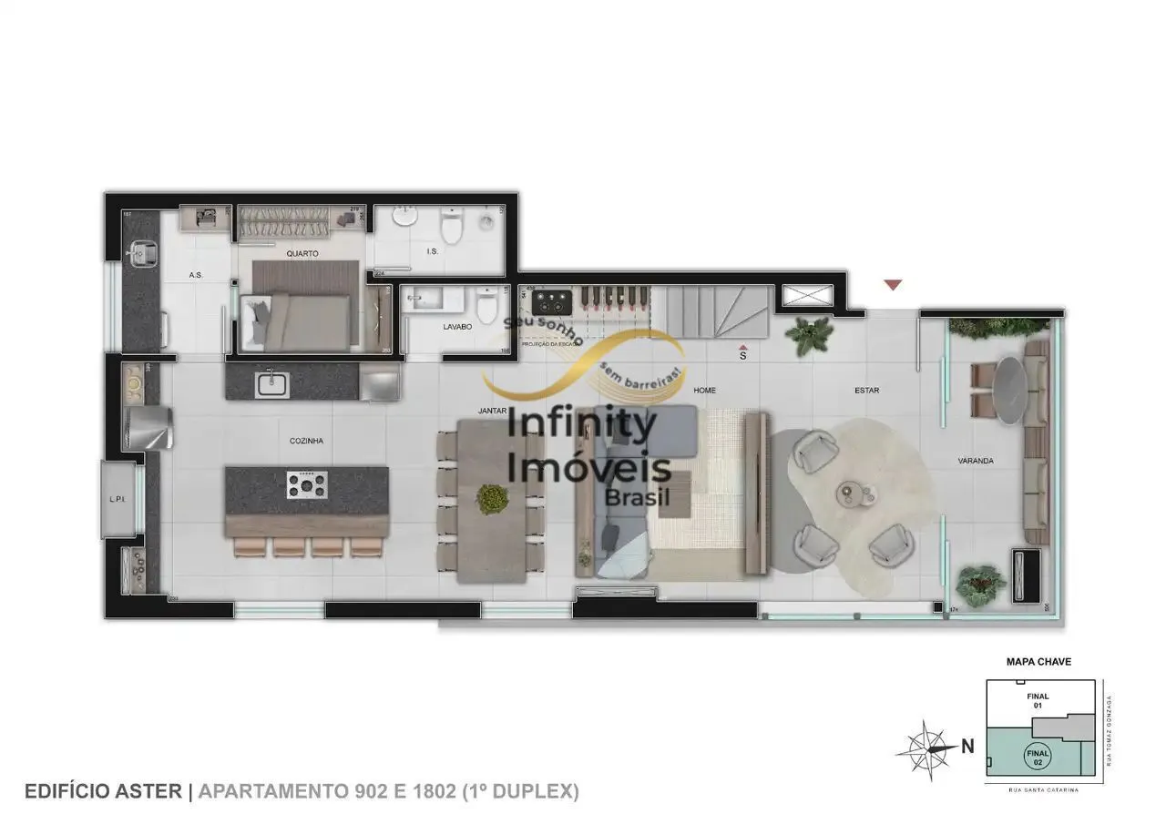Imagem Aster Lourdes - Apartamento à venda no bairro Lourdes - Belo Horizonte/MG