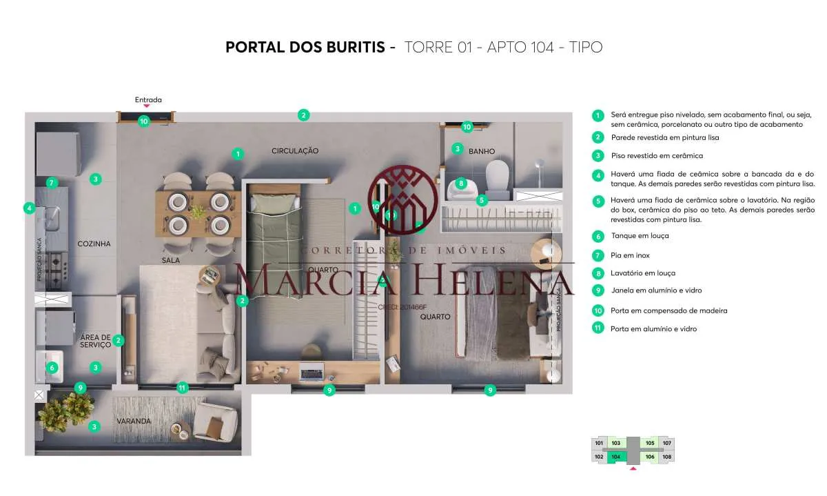 Imagem Apartamento à venda em Campinas, Região do Parque Prado, com 2 quartos, 41,34m2