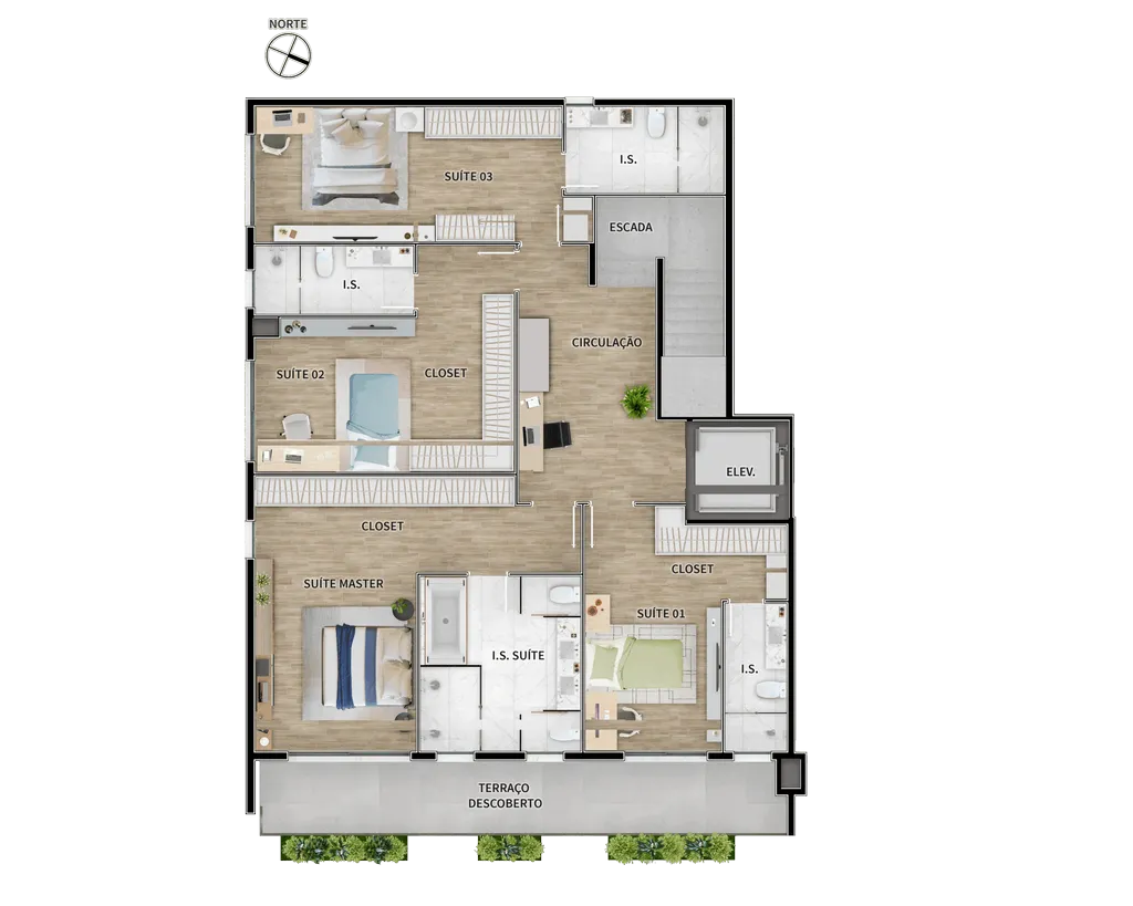 Imagem COBERTURA RESIDENCIAL em Curitiba - PR, Batel