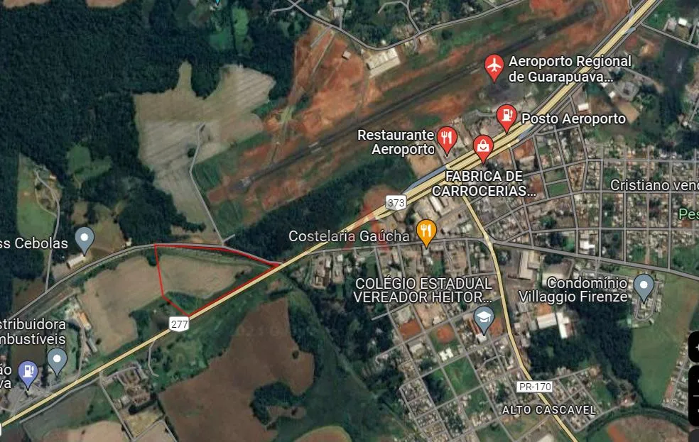 Foto do imóvel Terreno à venda ao lado do Aeroporto no bairo Aeroporto em GUARAPUAVA - PR