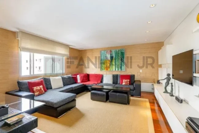 Imagem Luxuoso apartamento de 3 quartos e 3 suítes no coração do Jardim Paulista, São Paulo-SP: 346m², 3 salas e 2 vagas de garagem!