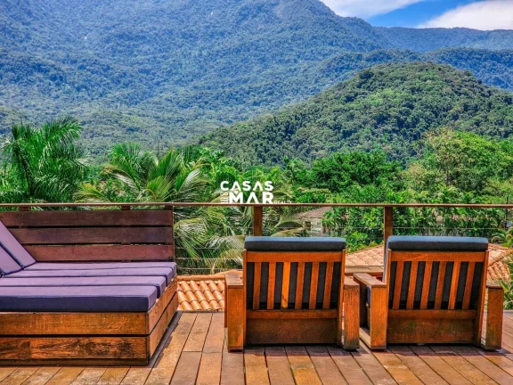 Imagem Luxuosa casa em condomínio à venda em Angra dos Reis-RJ, bairro Frade (Cunhambebe), 5 quartos, 5 suítes, 2 salas, 1 vaga, 470m².