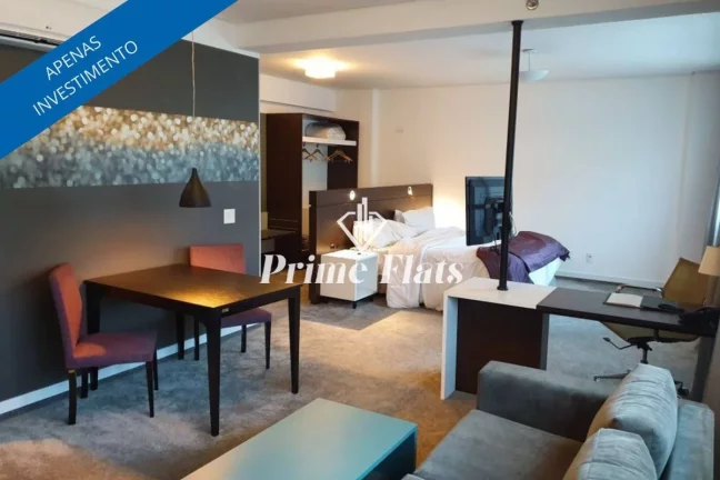 Foto do imóvel Flat disponível para venda no Blue Tree Premium Alphaville, com 38m², 1 dormitório, e 1 vaga de garagem em Alameda Madeira
