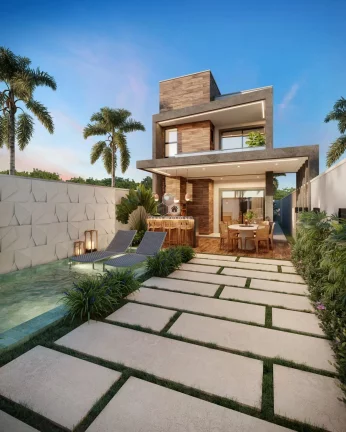 Imagem Liberty Unique: Casas Duplex de Luxo com 03 suites a 100m da CE-010