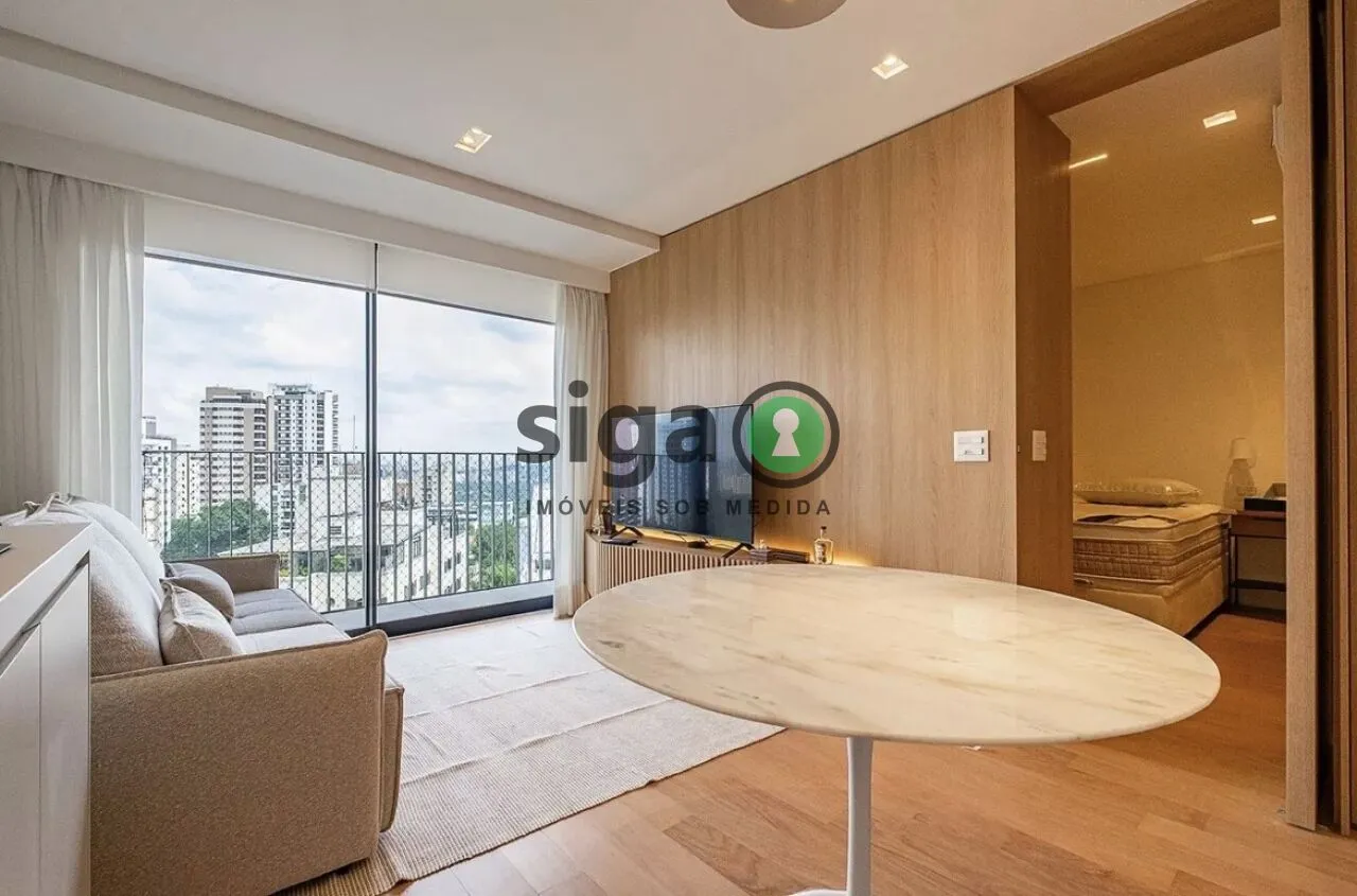 Imagem Lindo Apartamento com 1 dormitório, 1 vaga, à Venda na Vila Madalena