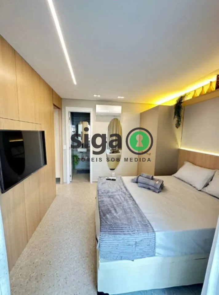 Imagem Studio moderno de 38m² mobiliado à venda no Brooklin