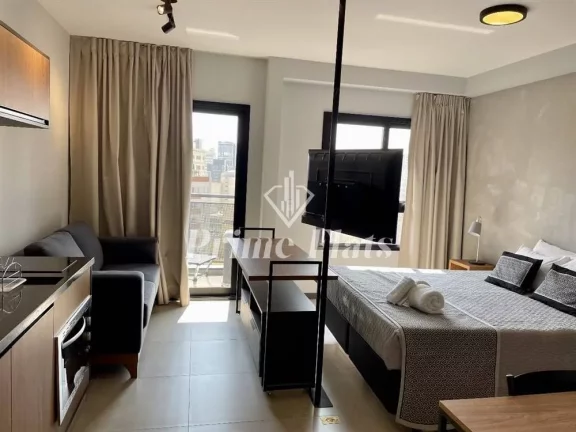 Imagem Flat disponível para venda no Klubhaus Higienópolis, com 30m², 1 dormitório e 1 vaga