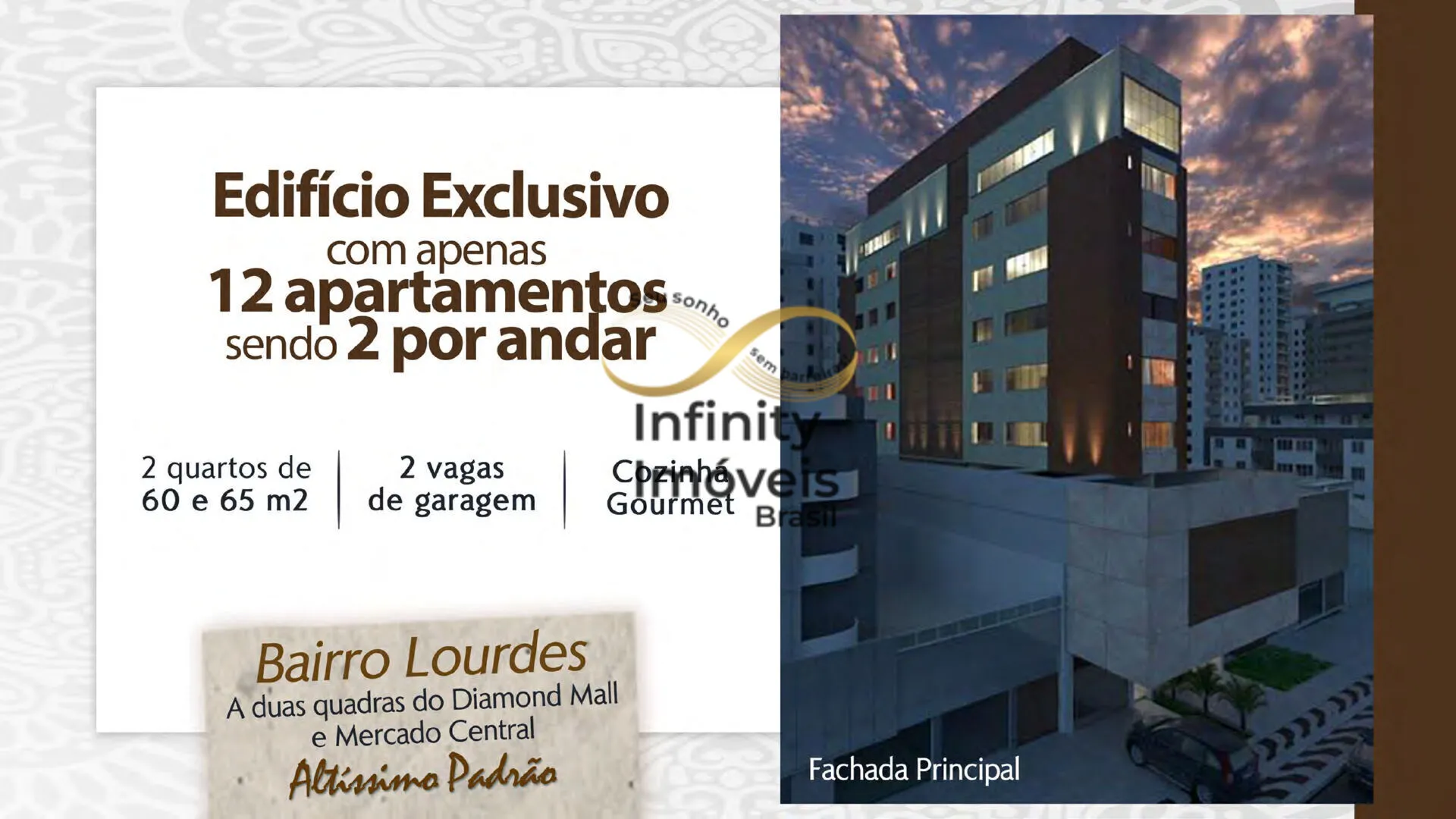 Foto do imóvel RESIDENCIAL J.C. MENDONÇA - Apartamento à venda no bairro Lourdes - Belo Horizonte/MG