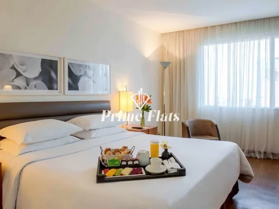 Imagem Flat disponível para venda no Grand Mercure São Paulo Vila Olimpia, com 24m², 1 dormitório e 1 vaga de garagem