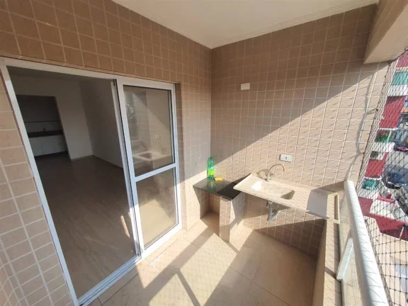 Foto do imóvel Apartamento com 2 dorms, Ocian, Praia Grande - R$ 340 mil, Cod: 2442 em Rua Carlos Gomes