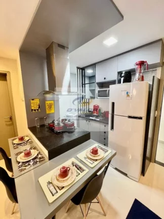 Imagem Vendo Flat 35m²,01 Quarto, Varanda Gourmet, 01 Vaga de Garagem