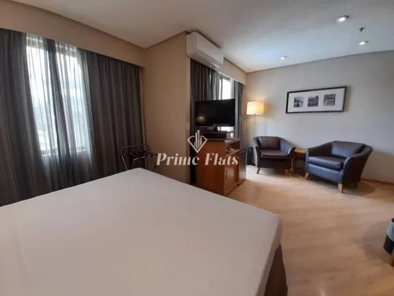 Imagem Flat disponível para venda no Transamérica Excutive Paulista, com 33m², 1 dormitório e 1 vaga de garagem