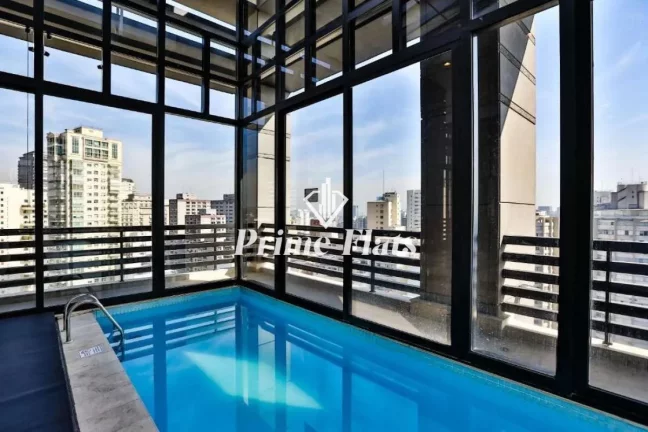 Imagem Flat disponível para venda no Radisson Blu São Paulo em Pinheiros, com 32m², 1 dormitório e 1 vaga